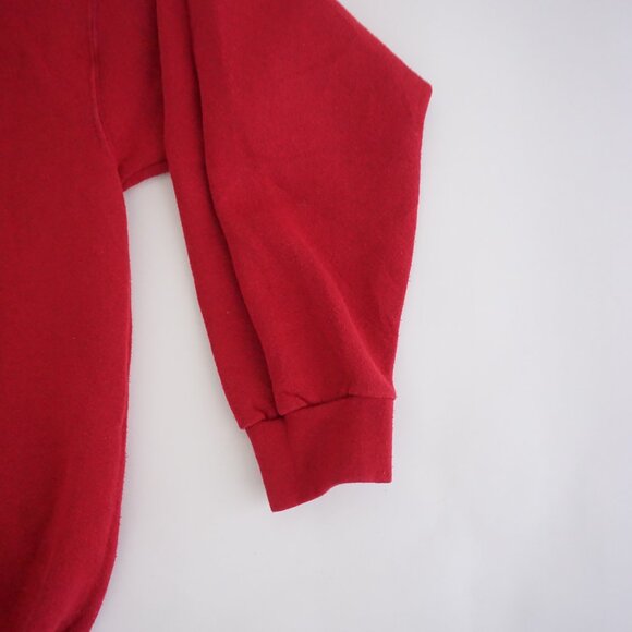 Vintage Pro Sports Red Snowman Christmas Tree Star Snowflake Sweatshirt Cabin L - Picture 4 of 9